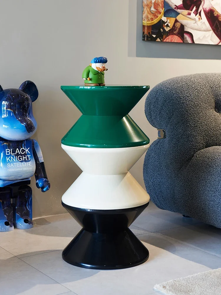 Medieval Ottoman Stool Bathroom Shower Stool Vanity Stool Small Round Stool Hourglass Stool Sofa Side Table Home Decor