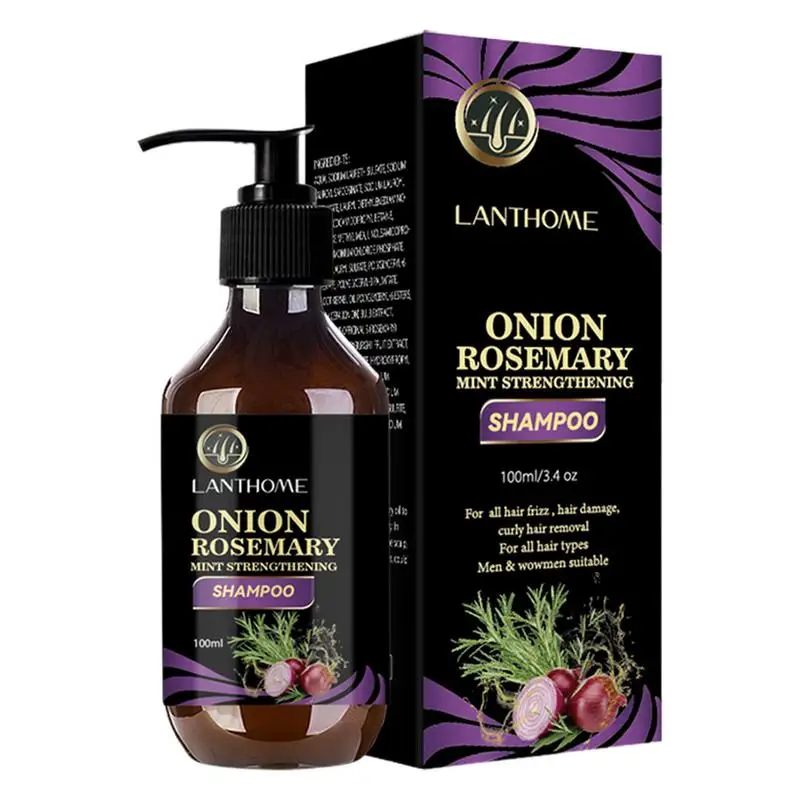 Szampon zagęszczający porost włosów Wzrost włosów Głęboko oczyszczający szampon zwiększający objętość Rozmaryn Cebula Szampon Produkty zagęszczające włosy