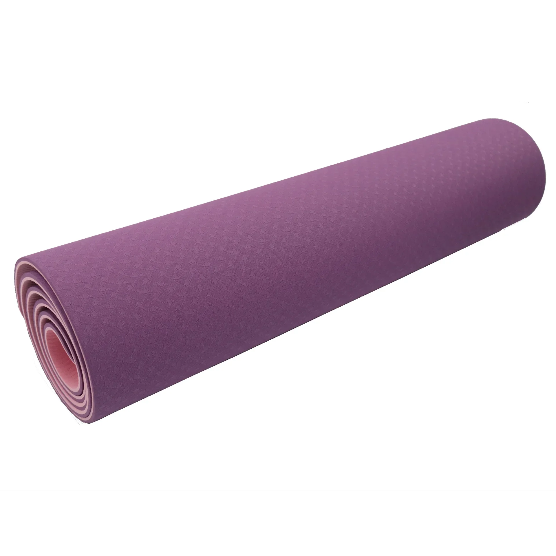 

Two-color TPE material 6/8mm yoga mat fitness dance mat flat support mat