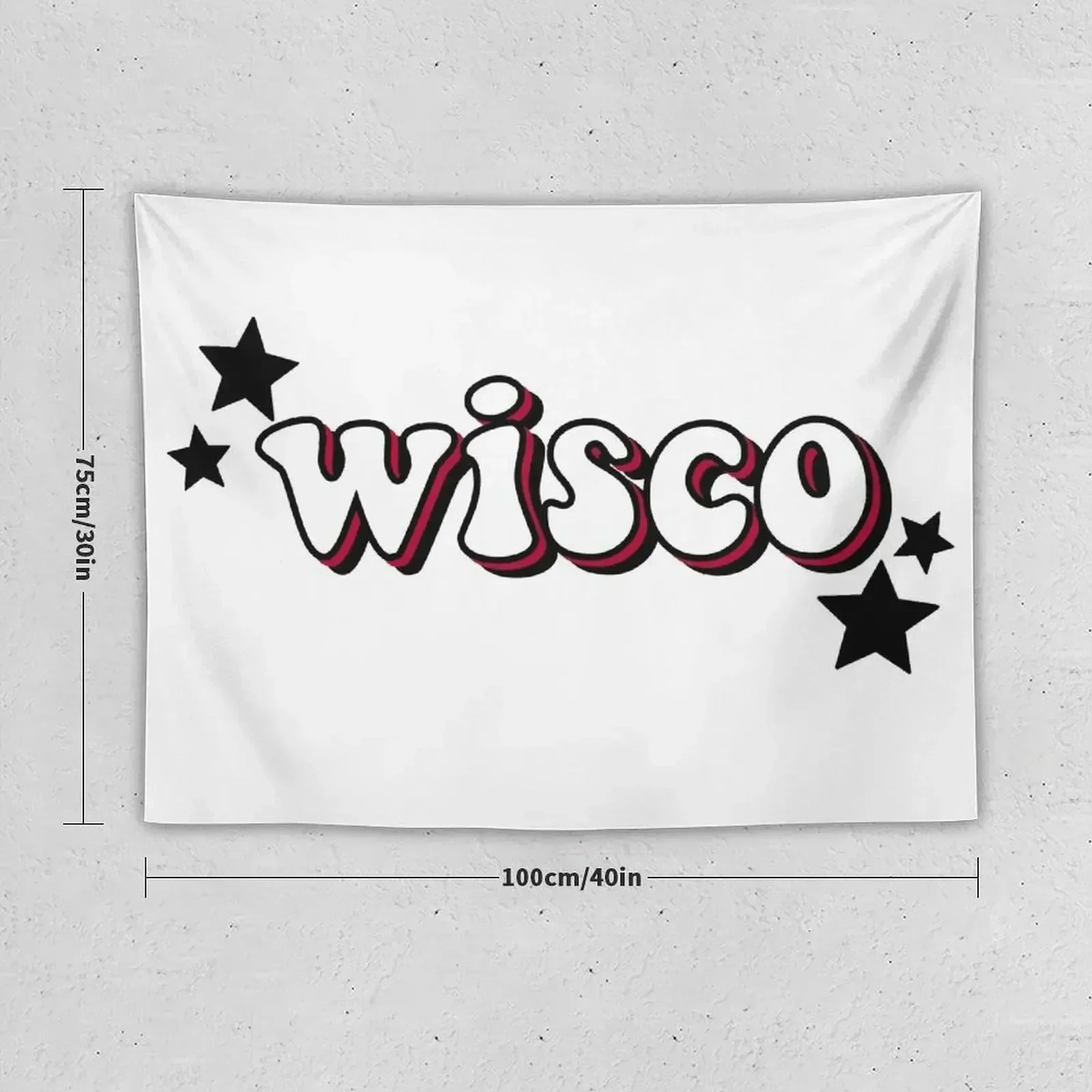 Groovy Wisco With Stars Tapestry Room Decoration Accessories Bedroom Decor Tapestry