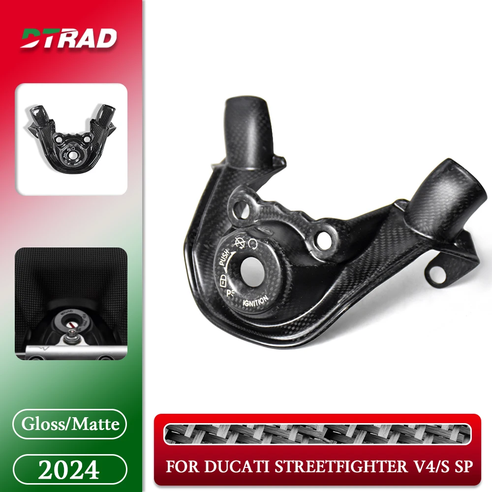 

2024 For DUCATI Streetfighter V4/V4S/SP/SP2 2020-2023 2024 Real 3k Carbon Fiber Key Cover Motorcycle Tuning Accessories