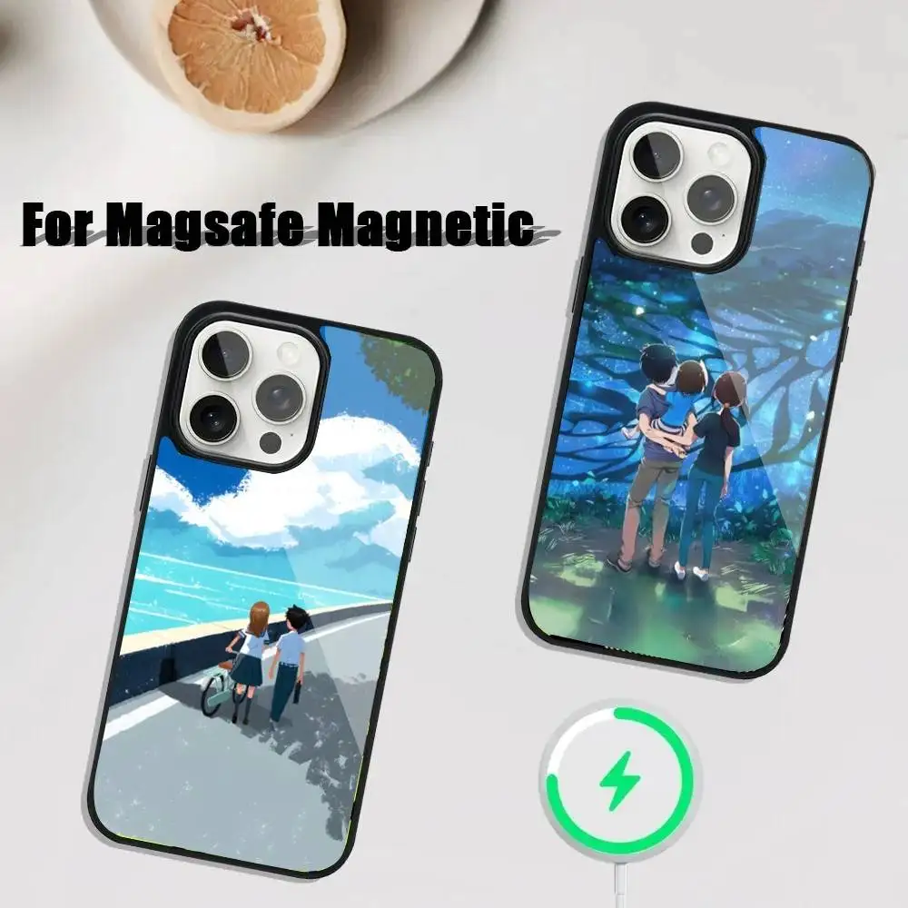 

Teasing Master T-Takagi-san Phone Case iPhone 17,16,15,14,13,12,11,Pro,Max,Plus,Mini,SE4,E Magnetic Magsafe Wireless Charging