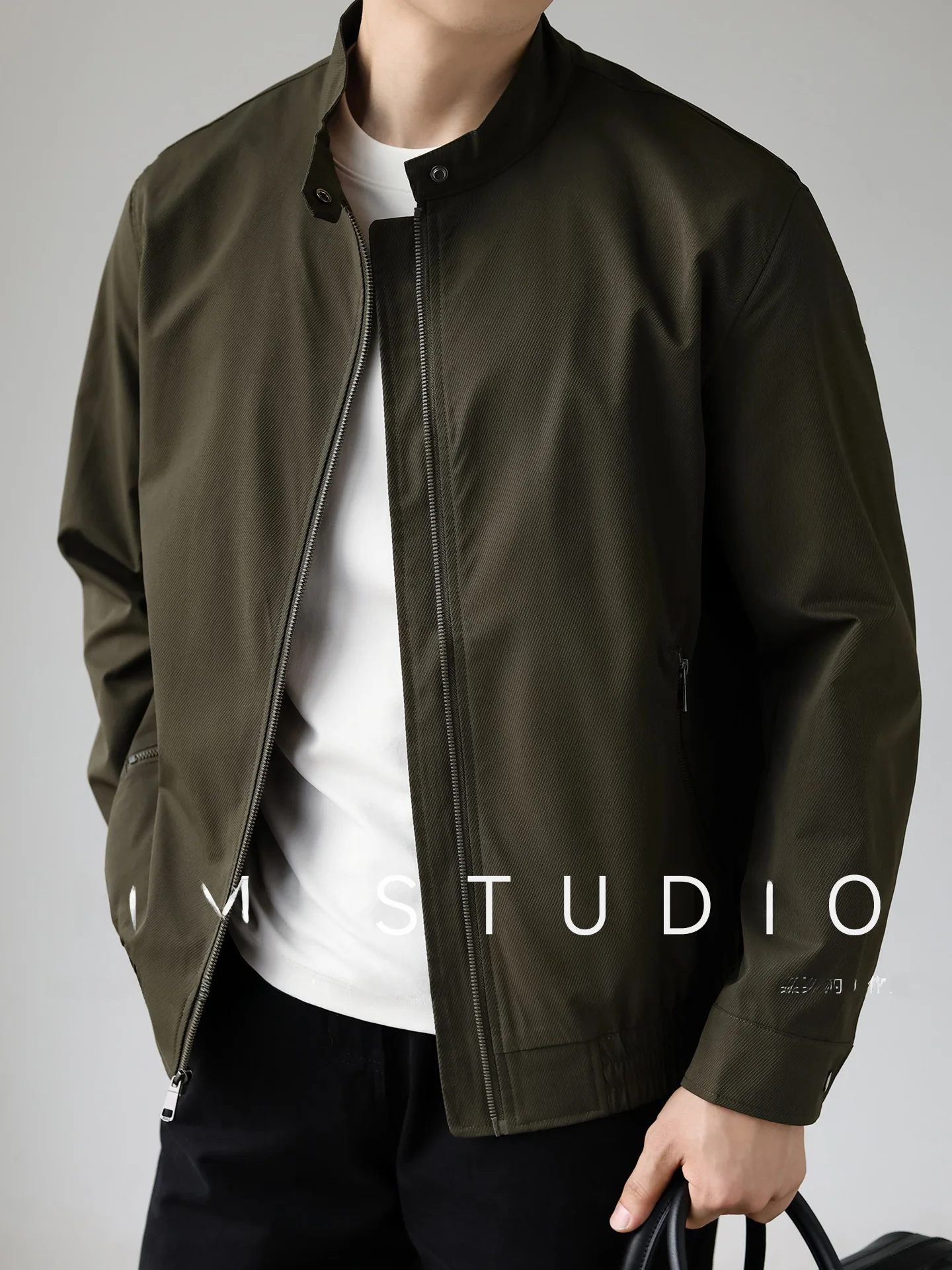 Men's Casual Checkered Texture Jacket 2026 New Autumn Commuter Administrative Classic Windproof Business Leisure Commute Coat