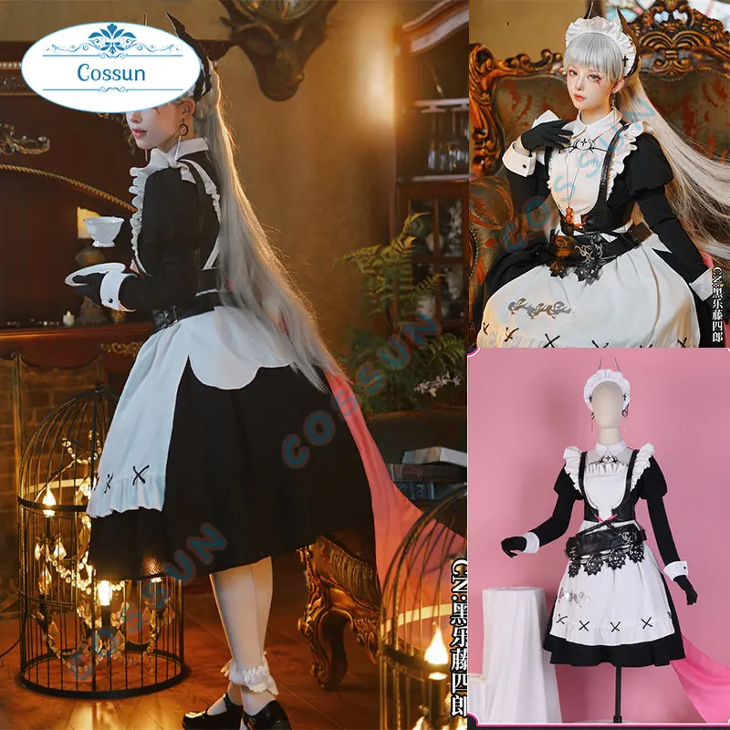 Game Arknights 2023 Phonological Synesthesia Irene Cosplay Costume Maid Dress Role Play Clothing Anime Women