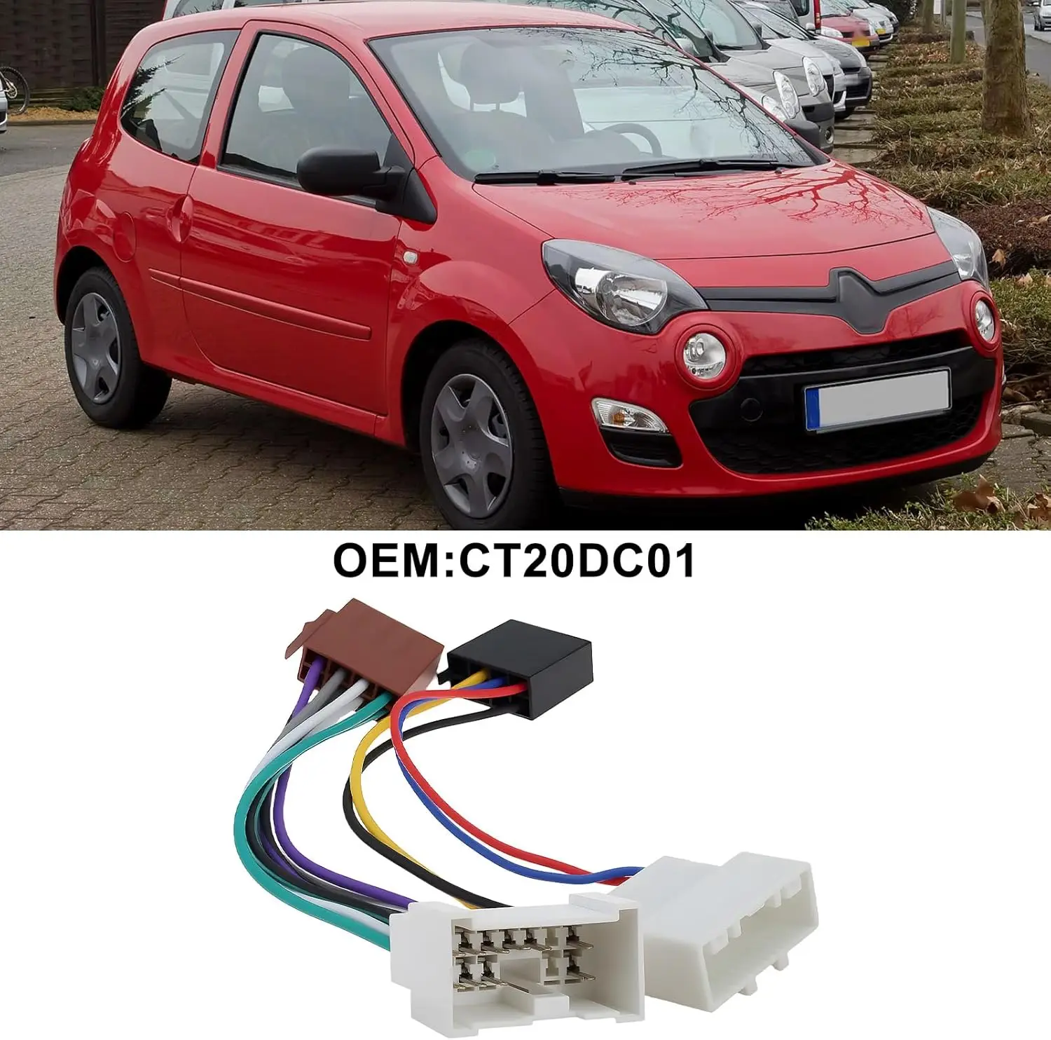 ISO Wiring Harness Cable Adaptor for RENAULT Kangoo 2 Trafic 2 Trafic 3 Master 3 Twingo 2 Scenic 3 Clio Megane 3 Grand Scenic