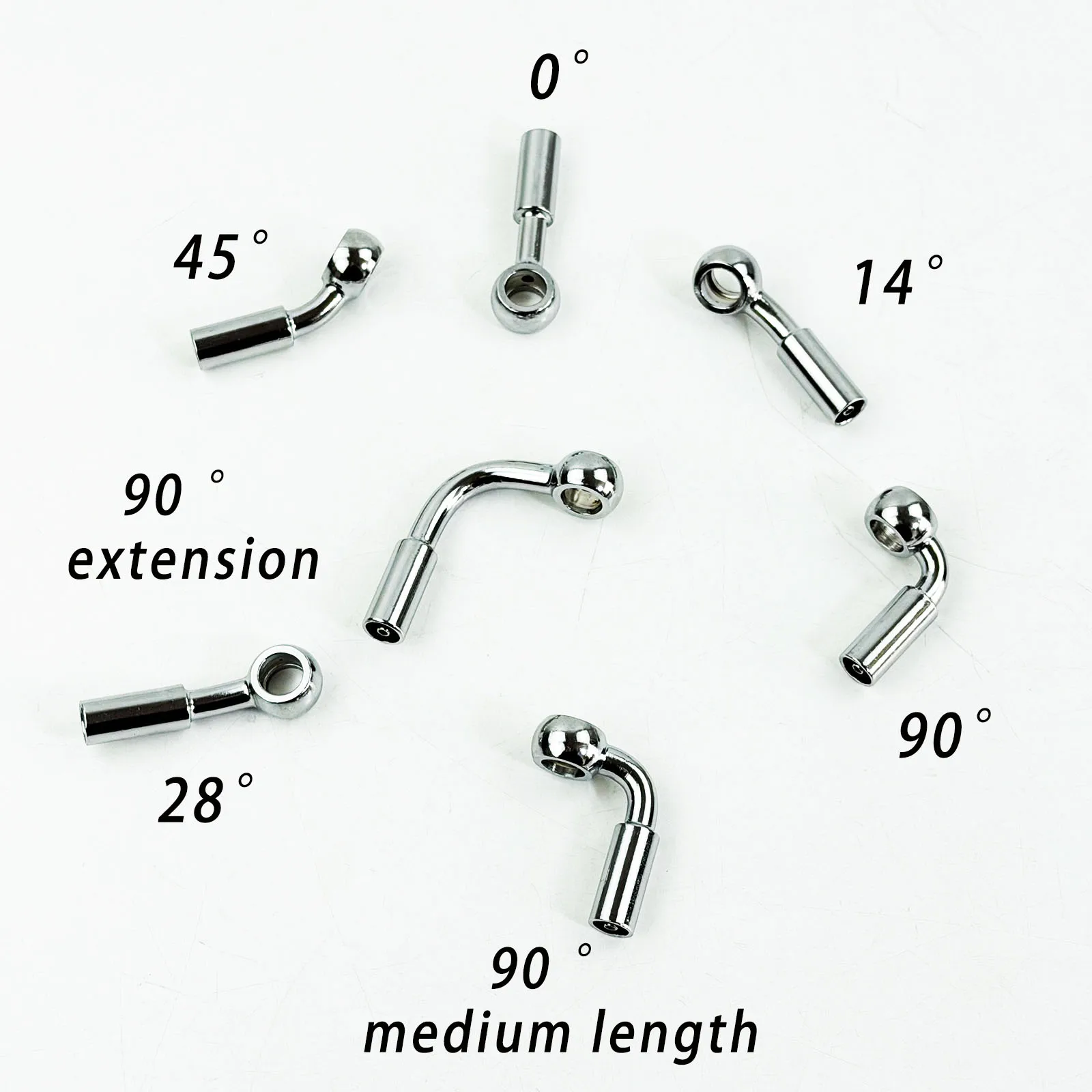 Full angle M10 nickel plated buckle Banjo accessory, suitable for motorcycle brake hose hydraulic pipeline