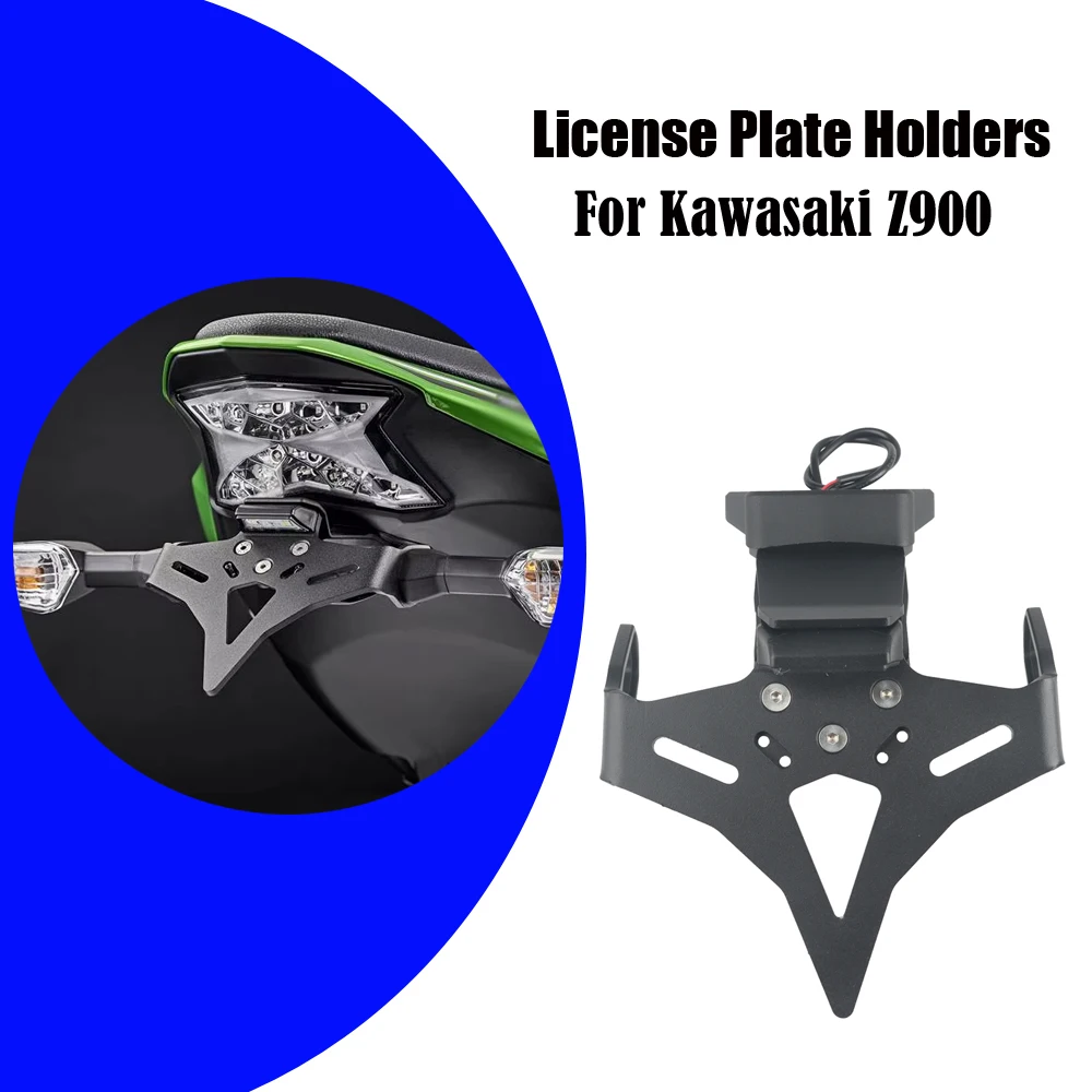 

Motorcycle Rear Short Tail Stock Tidy License Plate Holder Tailstock Bracket Kit For Kawasaki Z900 Z 900 2017-2024