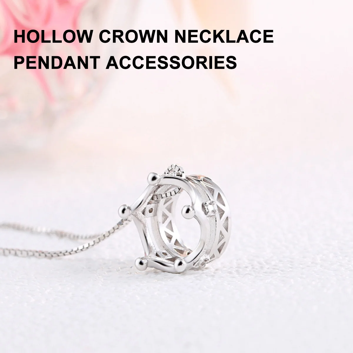 

Charm Necklace Silver Pendants Crystal Jewelry Making Accessories for Bracelet Amulet