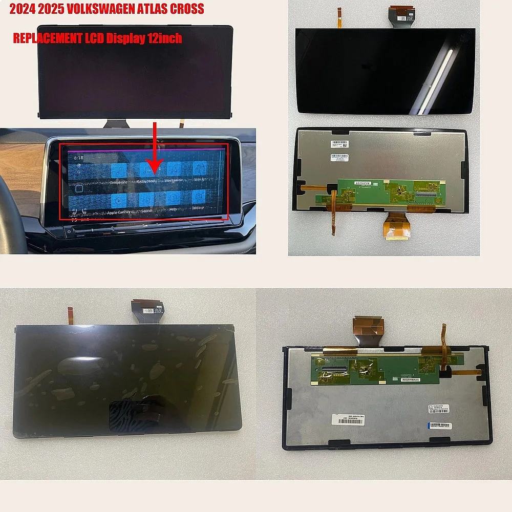 LCD Display Screen For Volkswagen Atlas Cross 2024-2025 5H0919606B Sat Navigation Repairment