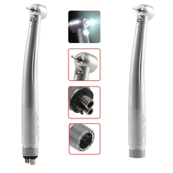 Dental LED High Speed Handstück E-generator Turbine Standard Kopf Push Button 3 Wasser Spray 2/4 Loch