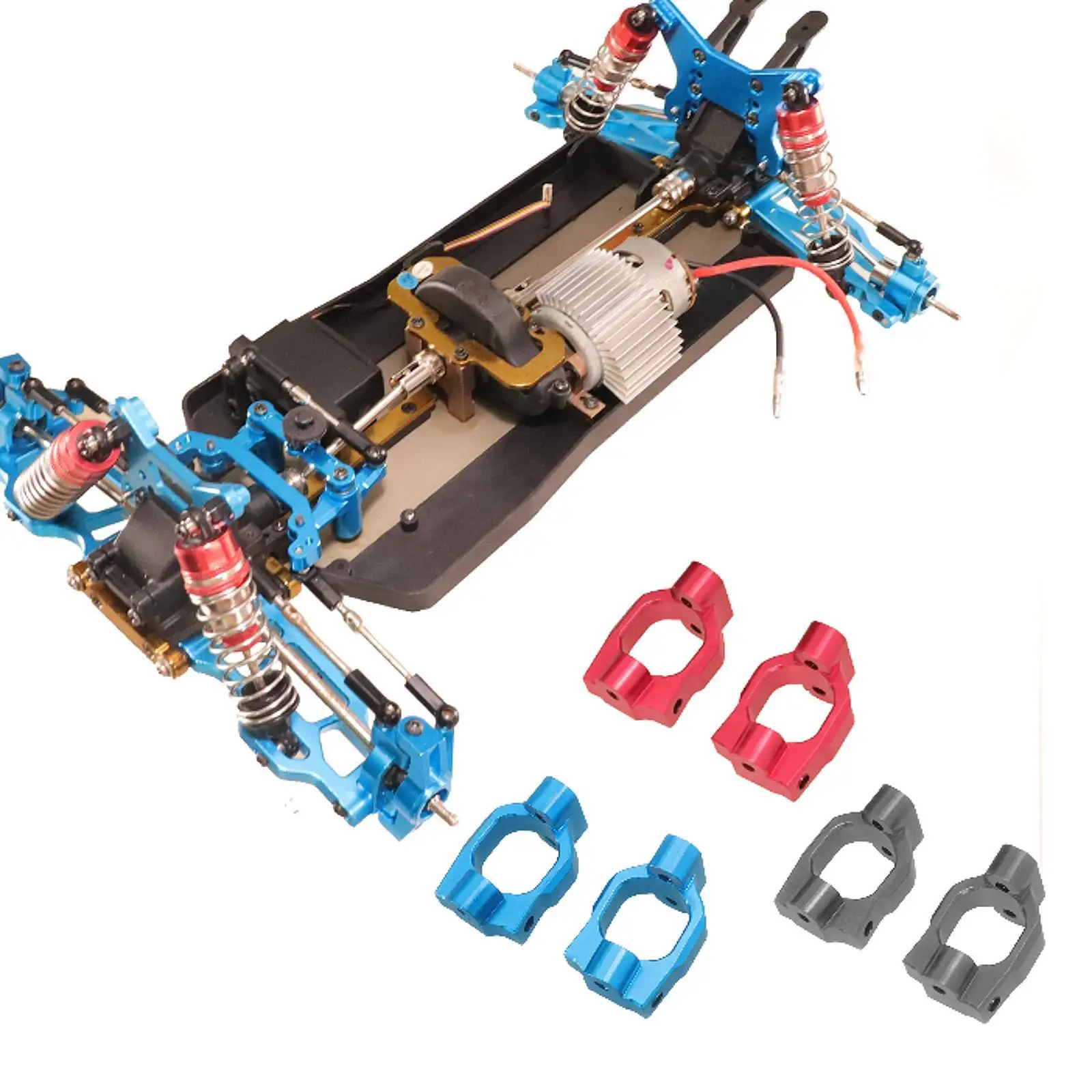 

2 Pieces Remote Control Upgrade Part C Seat Accessories Replacement RC Rear C Blocks for 104002 104072 RC Car Model Accessory