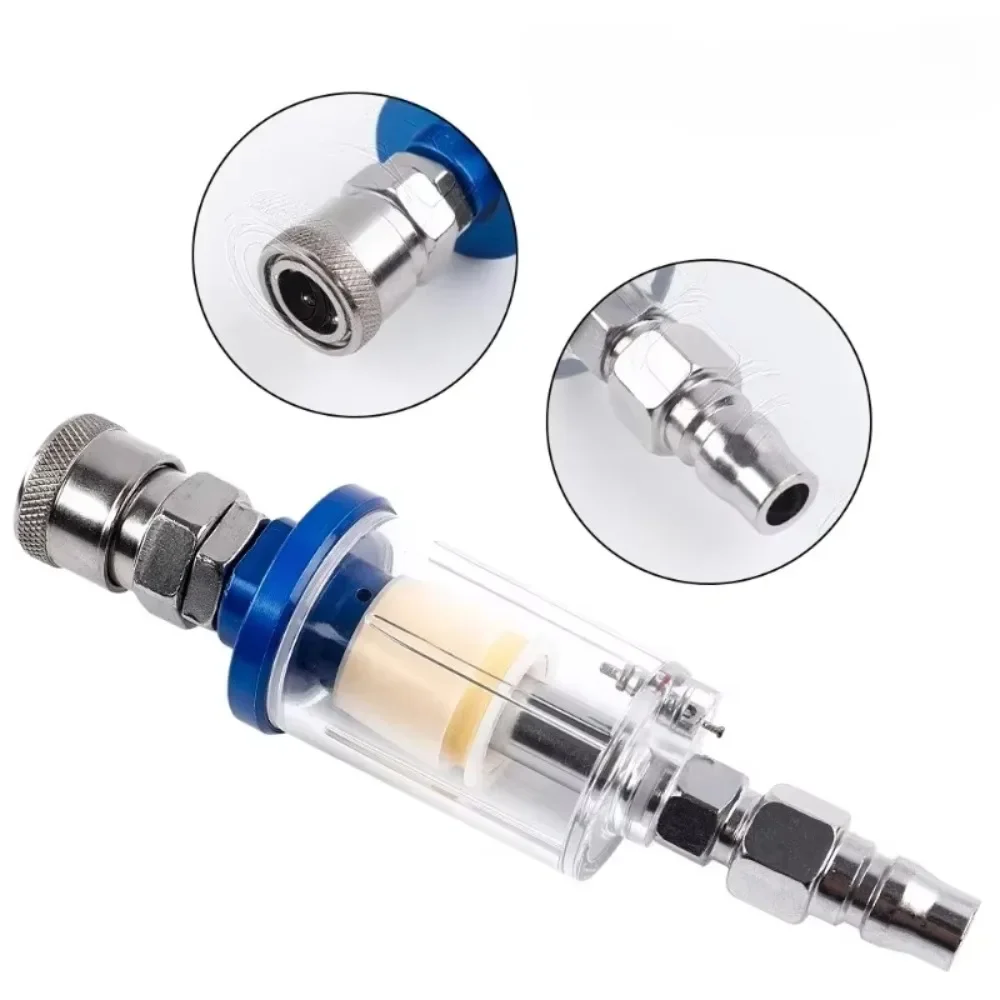 Air Oil Water Separator Filter Kit 1/4‘’ Thread With Moisture Trap Spray Gun Pressure Parts Air Compressor Tool JPN Interface