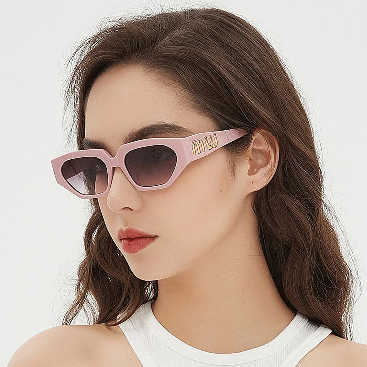 

PC Frame Vintage Sunglasses Women Men Brand Cat Eye Sun Glasses Retro Eye Glasses Goggle for Male Female Rectangle Sunglasses