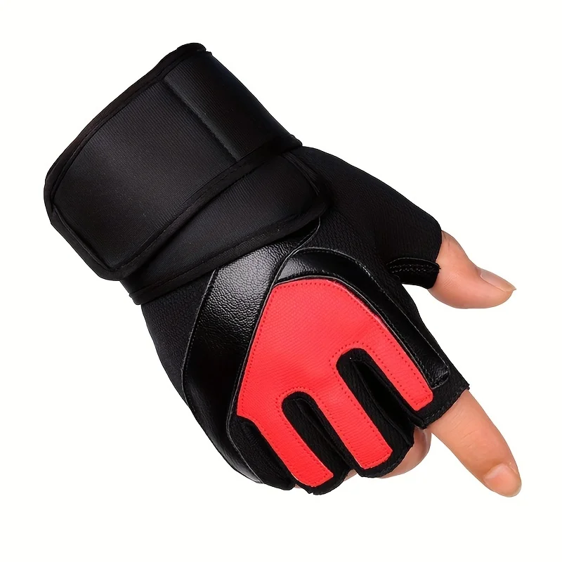 

Gym Gloves Fitness Heavyweight Training Gloves Men Women Body Building Half Finger Non-Slip Gloves Wrist Weightlifting