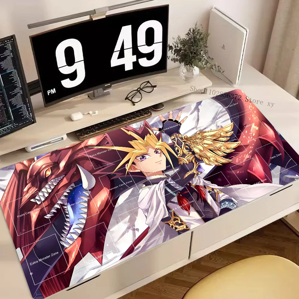 Game Yu-Gi-Oh Yugi Muto Mousepad Desk Mat Gaming Accessories Large Gaming Mouse Pad XXL Non-Slip Game Mousepad