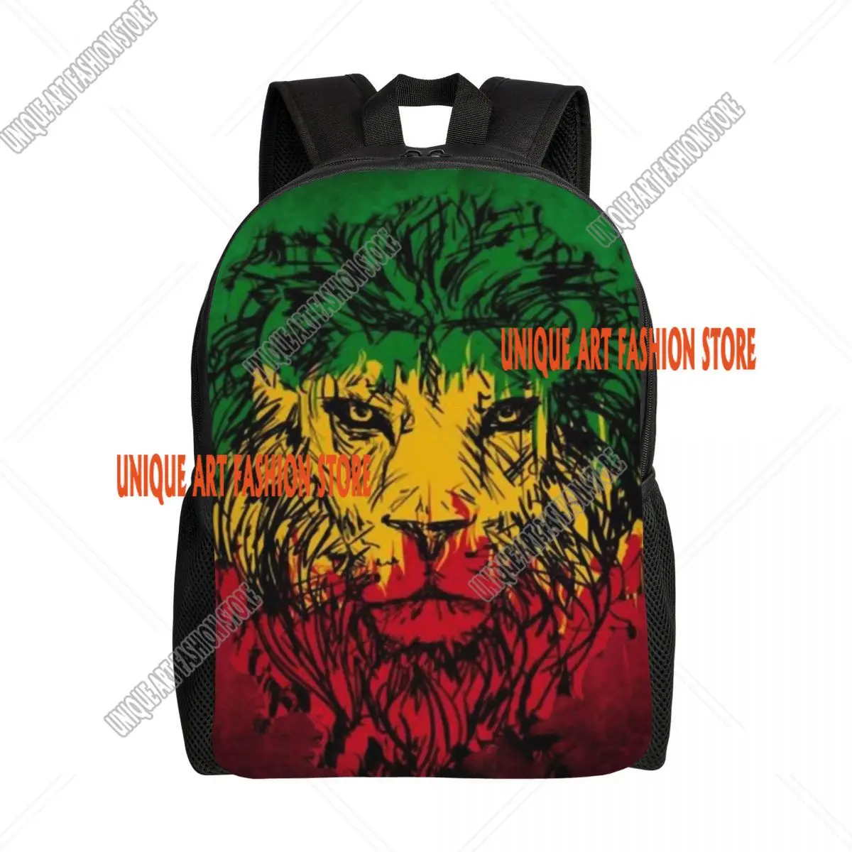 Lion Of Judah Rasta Jamaican Reggae Travel Backpack Women Men School Laptop Bookbag Rastafarian Art College Student Daypack Bags