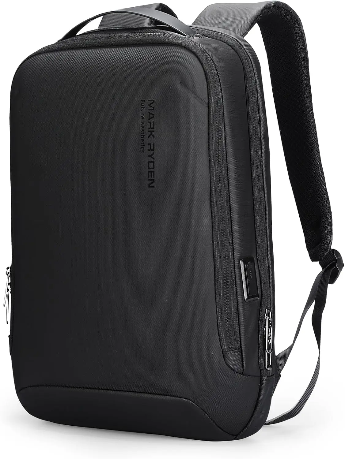 

Тонкий рюкзак для ноутбука для мужчин с USB-портом для зарядки, водонепроницаемым и устойчивым к царапинам корпусом, идеально подходит для работы и поездок на работу.