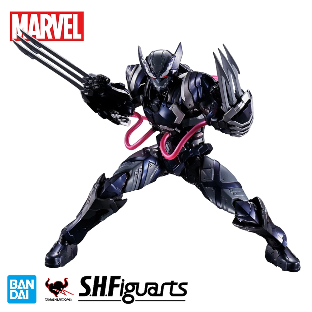 

Bandai Genuine Marvel S.H.Figuarts Eiichi Shimizu VENOM SYMBIOTE WOLVERINE Anime Action Figure Toys Model Decorative Toy Gifts