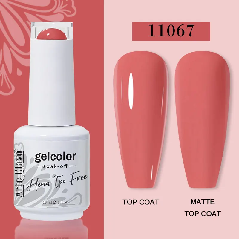 Arte Clavo 116 Kleuren Gel Nagellak 15 ml Kleurrijke Gel Semi Permanente Losweken UV Gel Nail Art DIY Ontwerp vernis Nagelbenodigdheden