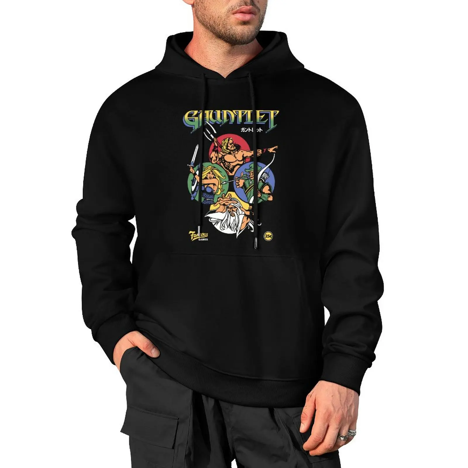 

Gauntlet Retro Vintage Arcade Gaming Pullover Hoodie men's clothes mens clothing new features of hoodies & sweatshirts