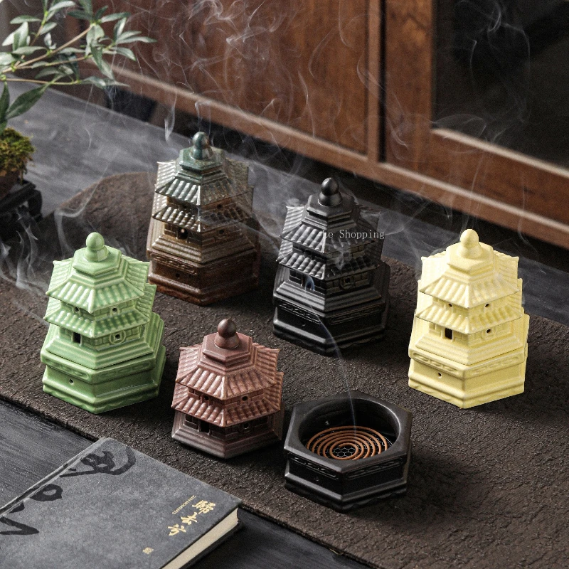 

Керамическая курильница в форме Зен-башни из Запретного города/декоративное украшение для дома и офиса