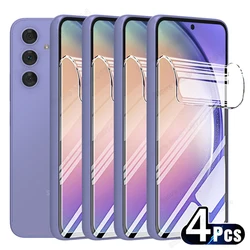 4PCS Hydrogel Film For Samsung Galaxy A54 A53 A55 5G Screen Protectors For Samsung A15 A25 A35 A14 A13 A12 A24 A52 A32 A33 A34