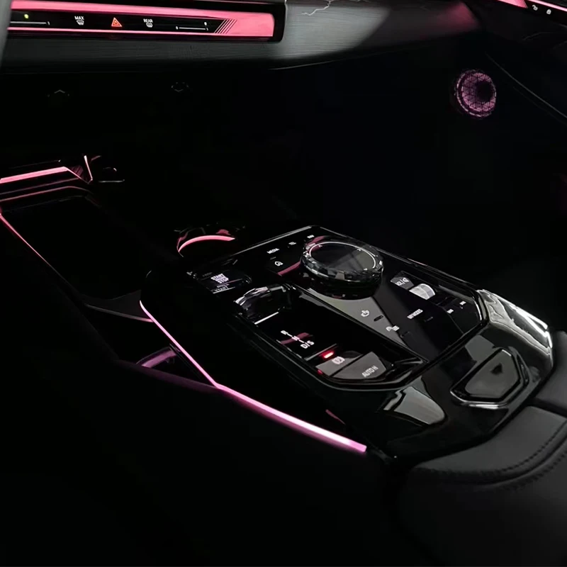 LED 15 Colors Center Console Saddle Lamp for BMW 5 Series G60 G68 i5 Car Ambient Light 2024-2025  Interior Accessories