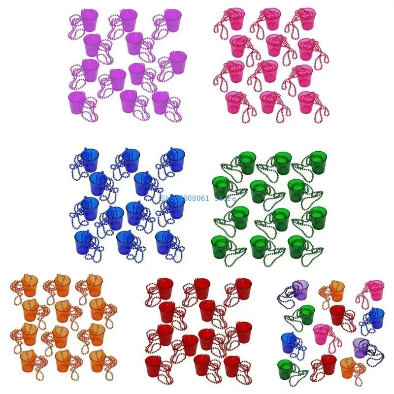 

T3LC Рюмка на ожерелье из бисера Набор из 12 чашек-рюмок для ожерелья Чашки-рюмки