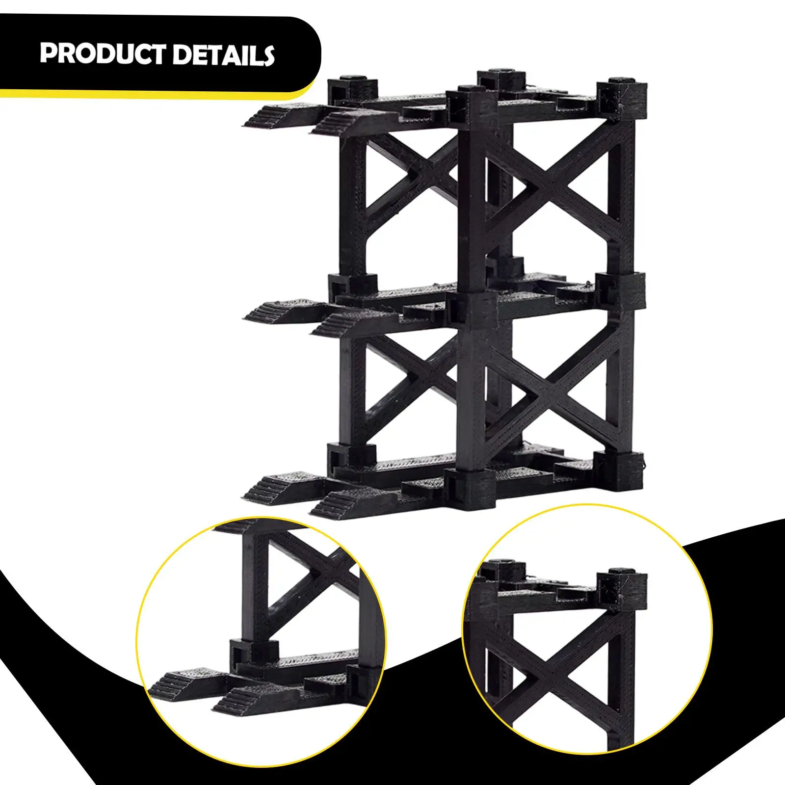 1/64 مقياس نموذج سيارة عرض موقف ديكور مقاومة للاهتراء مريحة مشهد واقعي الحرفية العملي قوي تحصيل #5