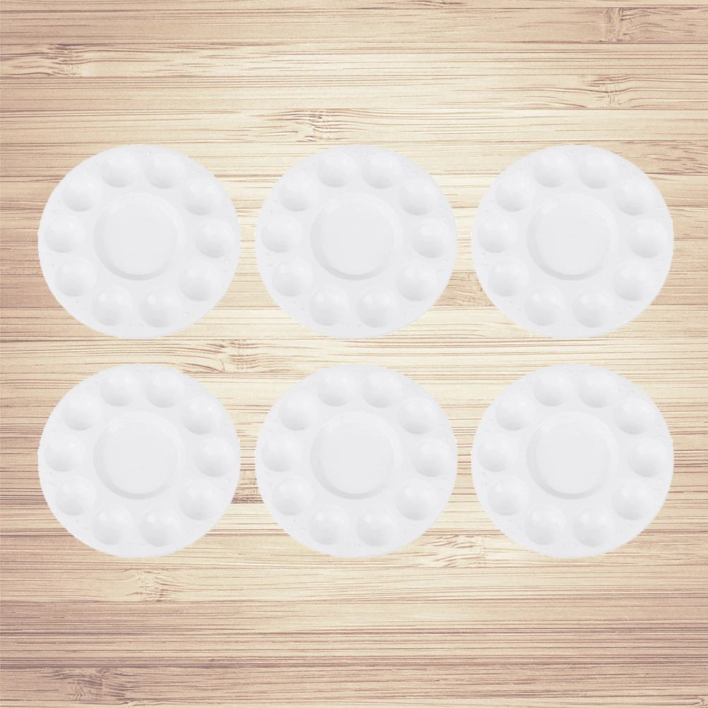

6Pcs Easy To Clean Plastic Paint Tray For Professional Artists And Crafting Needs