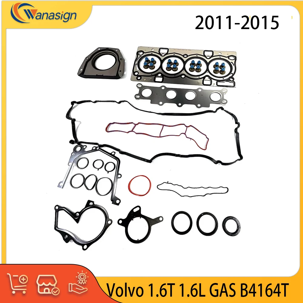 

Engine Parts Full Head Gasket Set Fit 1.6 T L L4 GAS B4164T DOHC For 2011-2015 Volvo S60 T4 V40 Hatch Back T4 1.6T 1.6L