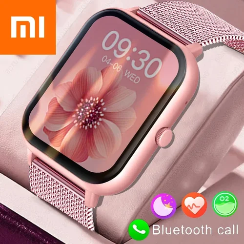 Reloj inteligente Xiaomi Call para mujer, reloj inteligente con esfera personalizada para Android IOS, relojes de música Bluetooth resistentes al agua, reloj completamente táctil
