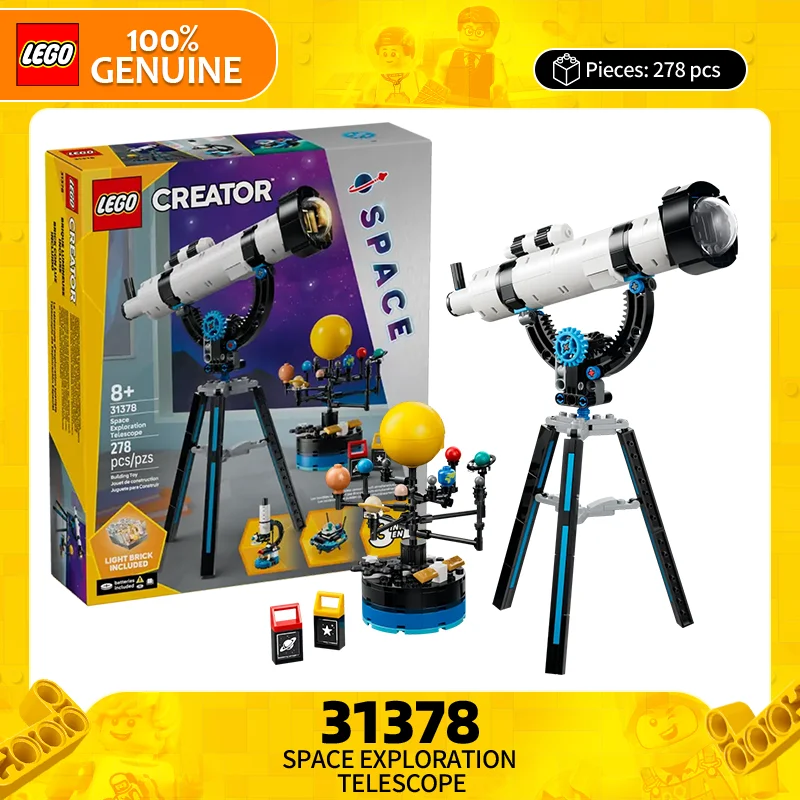 

LEGO Creative Building Blocks 31378, строительный набор телескопов Space Explorer для мальчиков и девочек