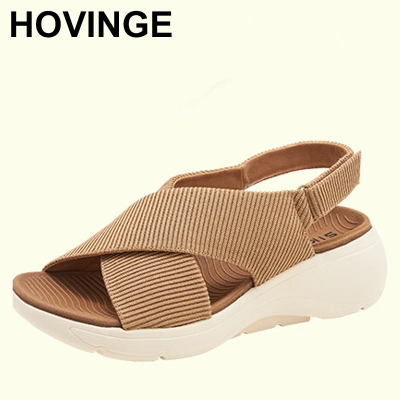

Women Platform Sports Sandals Summer Solid Colour Lightweight Slippers Non-slip Comfort Leisure Shoes