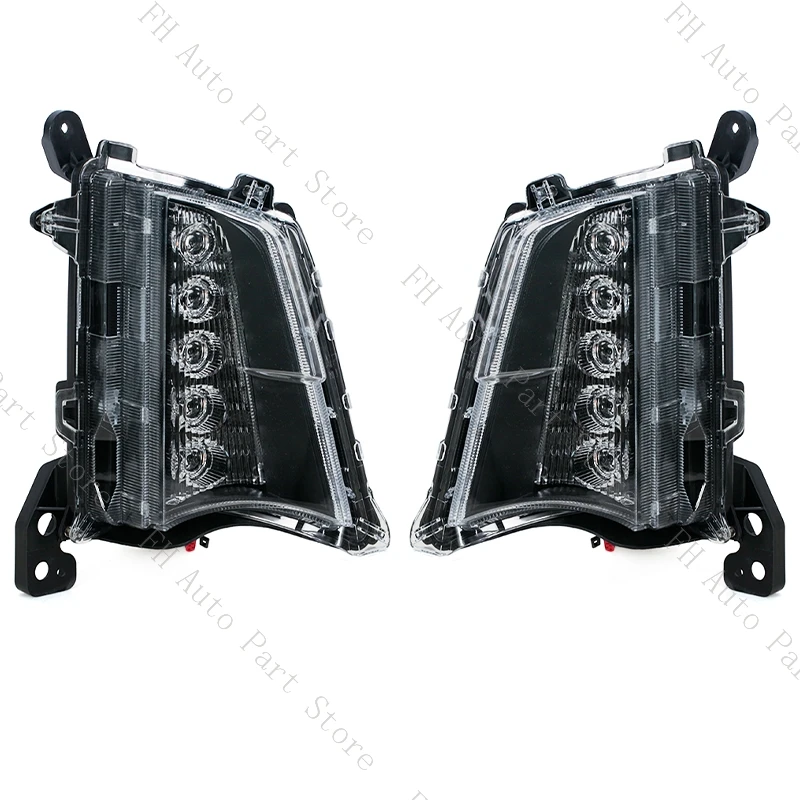 1Set For Toyota Hiace Commuter 2019 2020 2021 Car Front Bumper Fog Lamp Daytime Running Drive Light Foglight LED Halogen