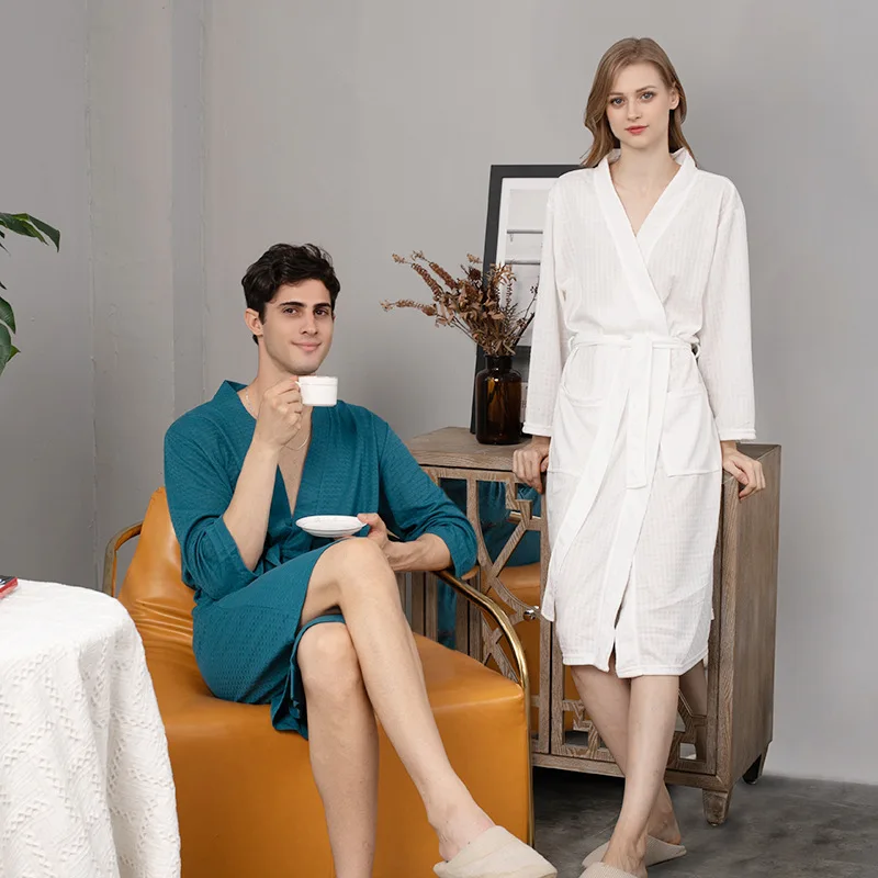 Nightgowns Bathrobe Couple Clothing Homewear Spring Autumn Thin New Comfortable Casual Stylish Wearable Simple Loose Large Size
