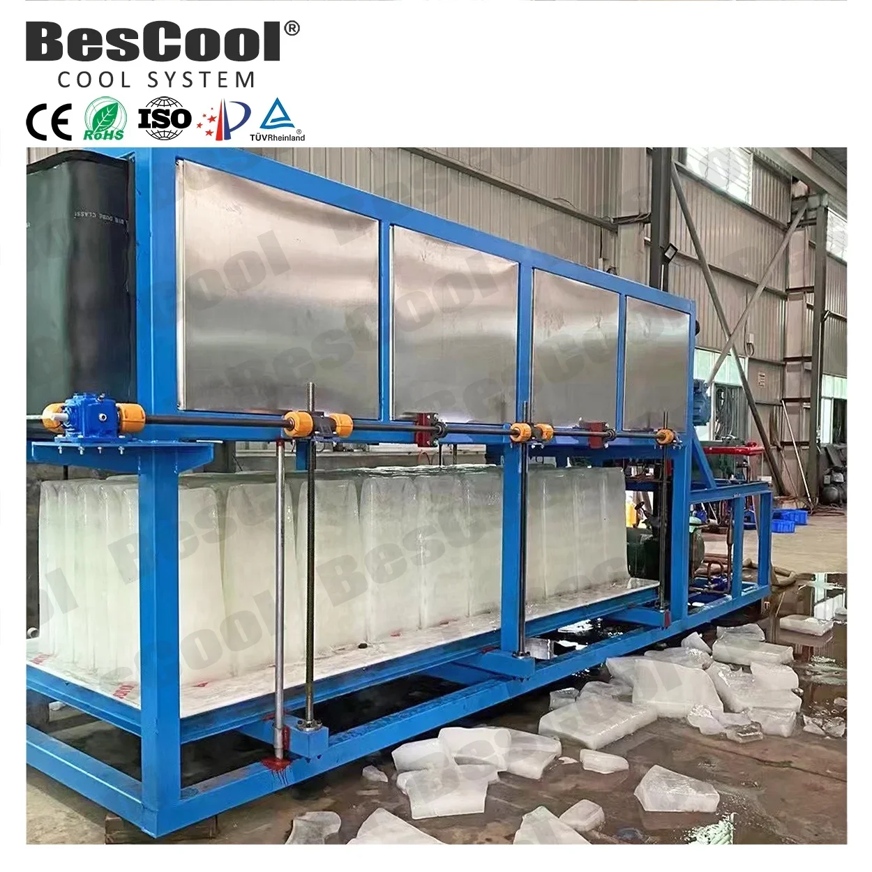 Ice Machine 1 ，2 ，5 ，10 Ton Ice Block Maker Direct Factory Price