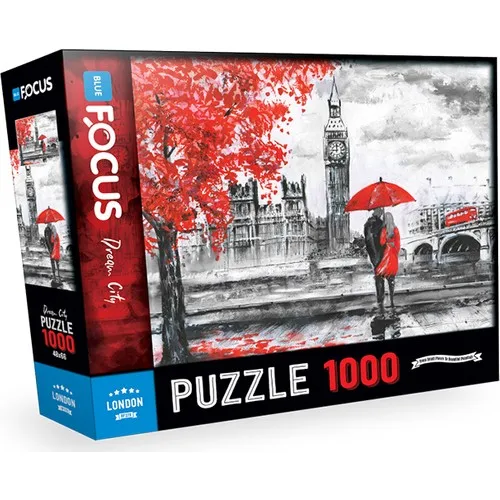 Blue Focus 1000 Piece Jigsaw Puzzle - London