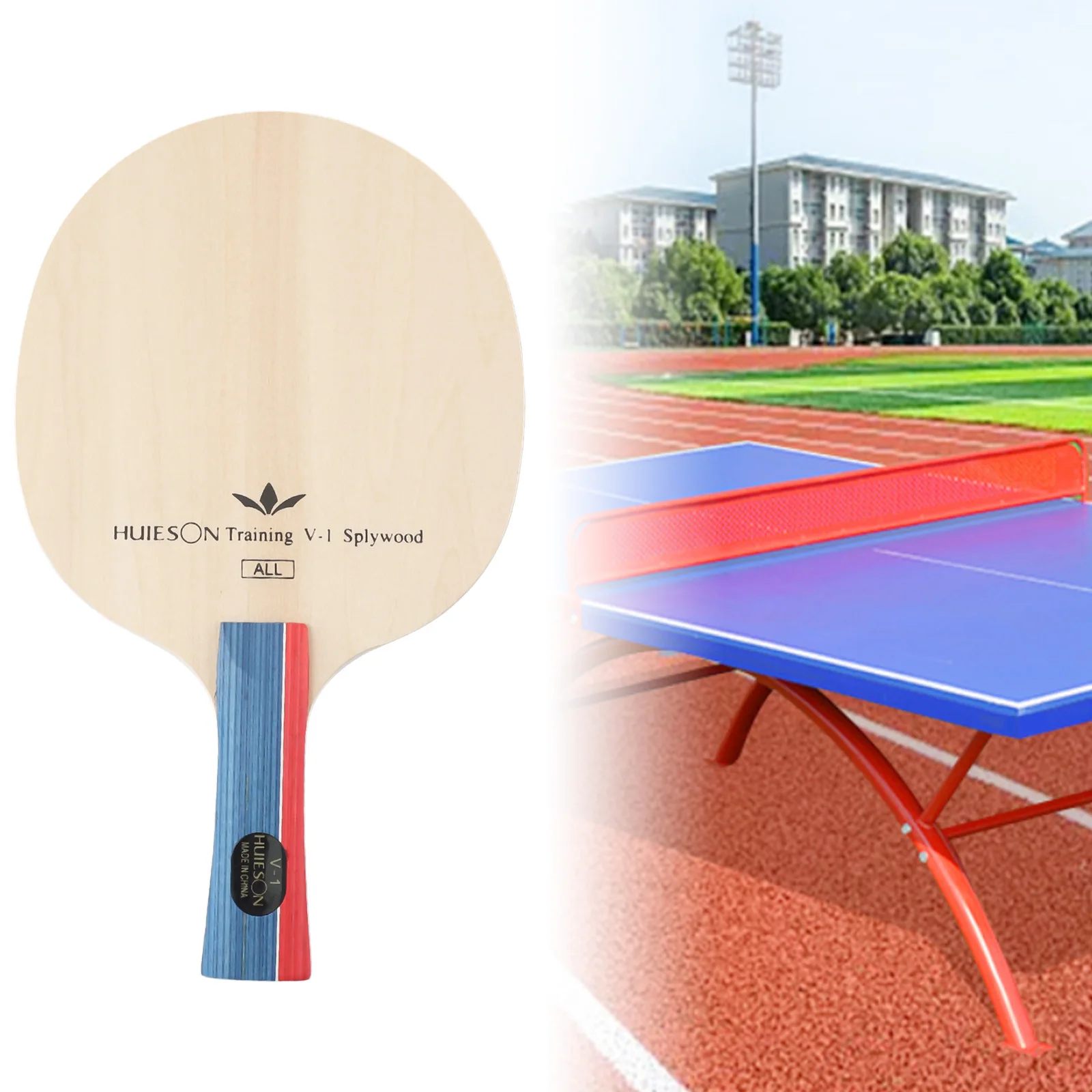 

Table Tennis Racket Blade PingPong 5 Layers Medium Speed Wood Bat For Children Teenage Club Long Handle Grip Practice Replace