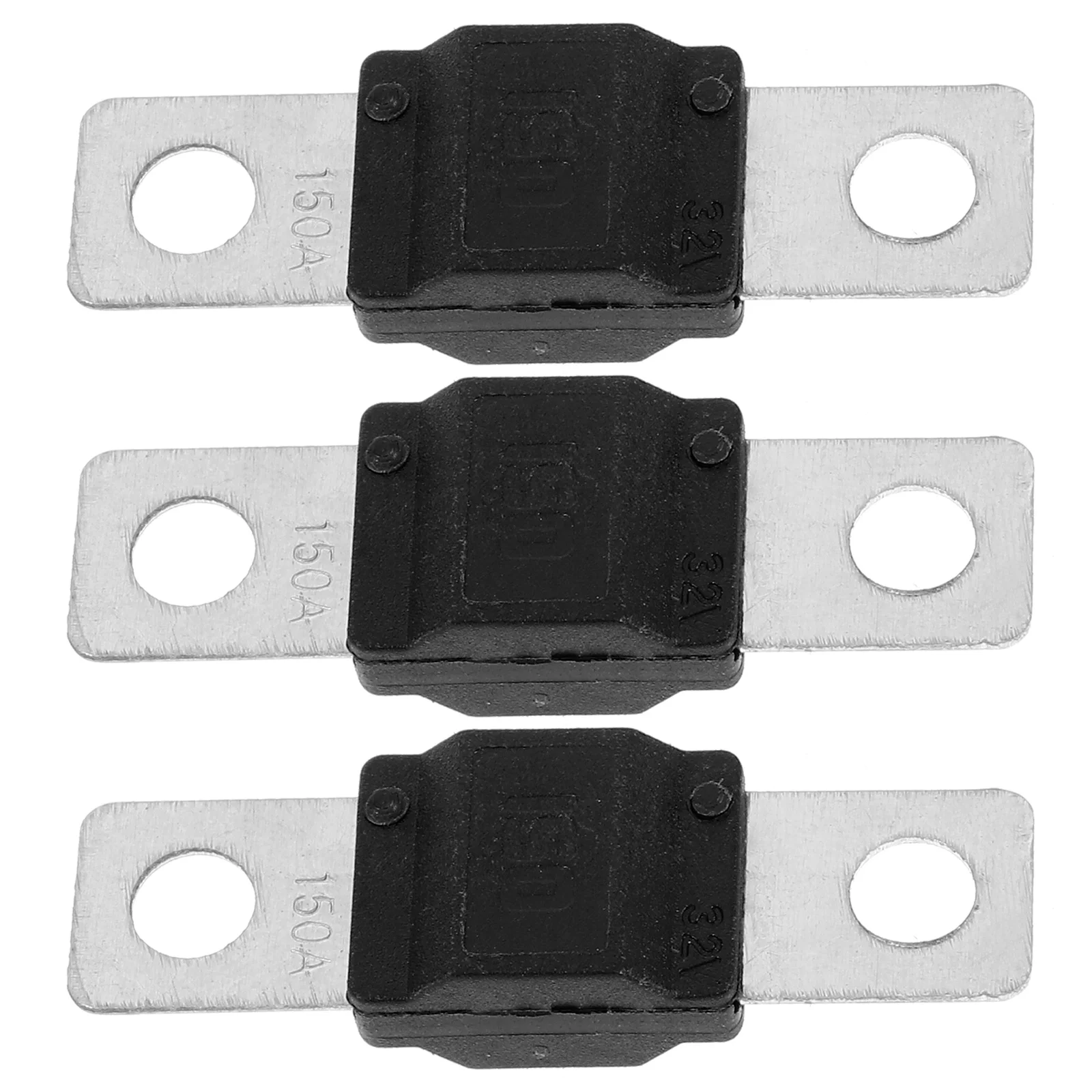 

3pcs 150A Black Car Fork Bolt Fuse Mini Replacement Kit Compact Size Automotive Accessory VehicleFuse Fuse