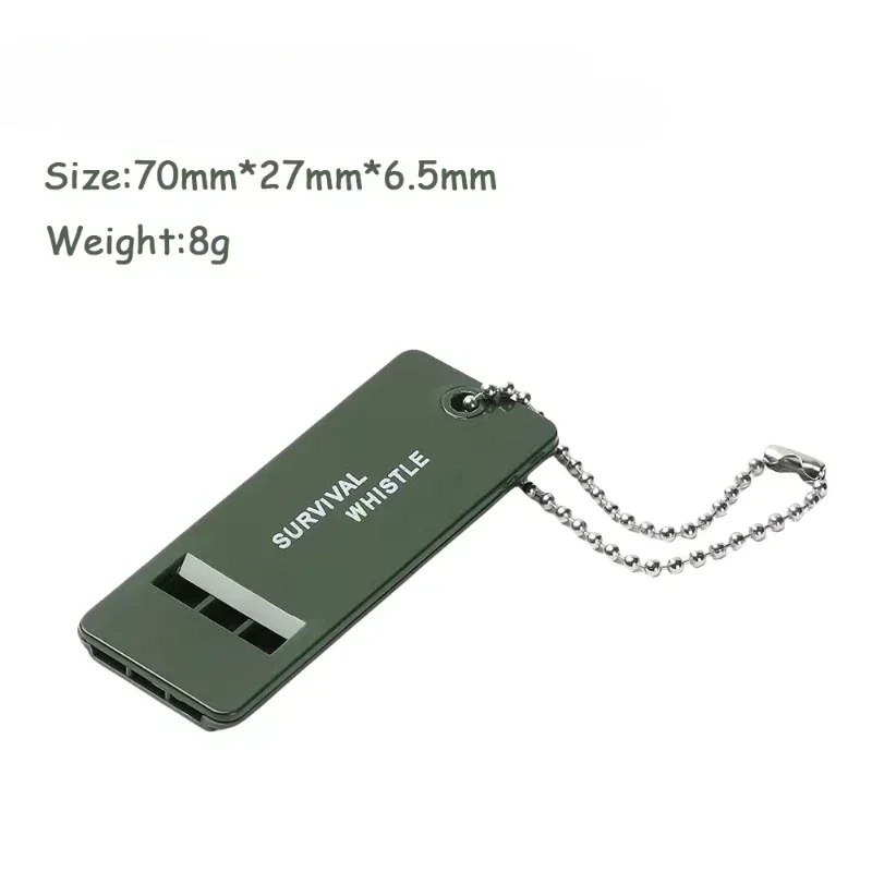 3-Frequency Whistle High Decibel Survival Whistle Portable Keychain Camping Hiking Emergency Survival Whistle Outdoor Tools