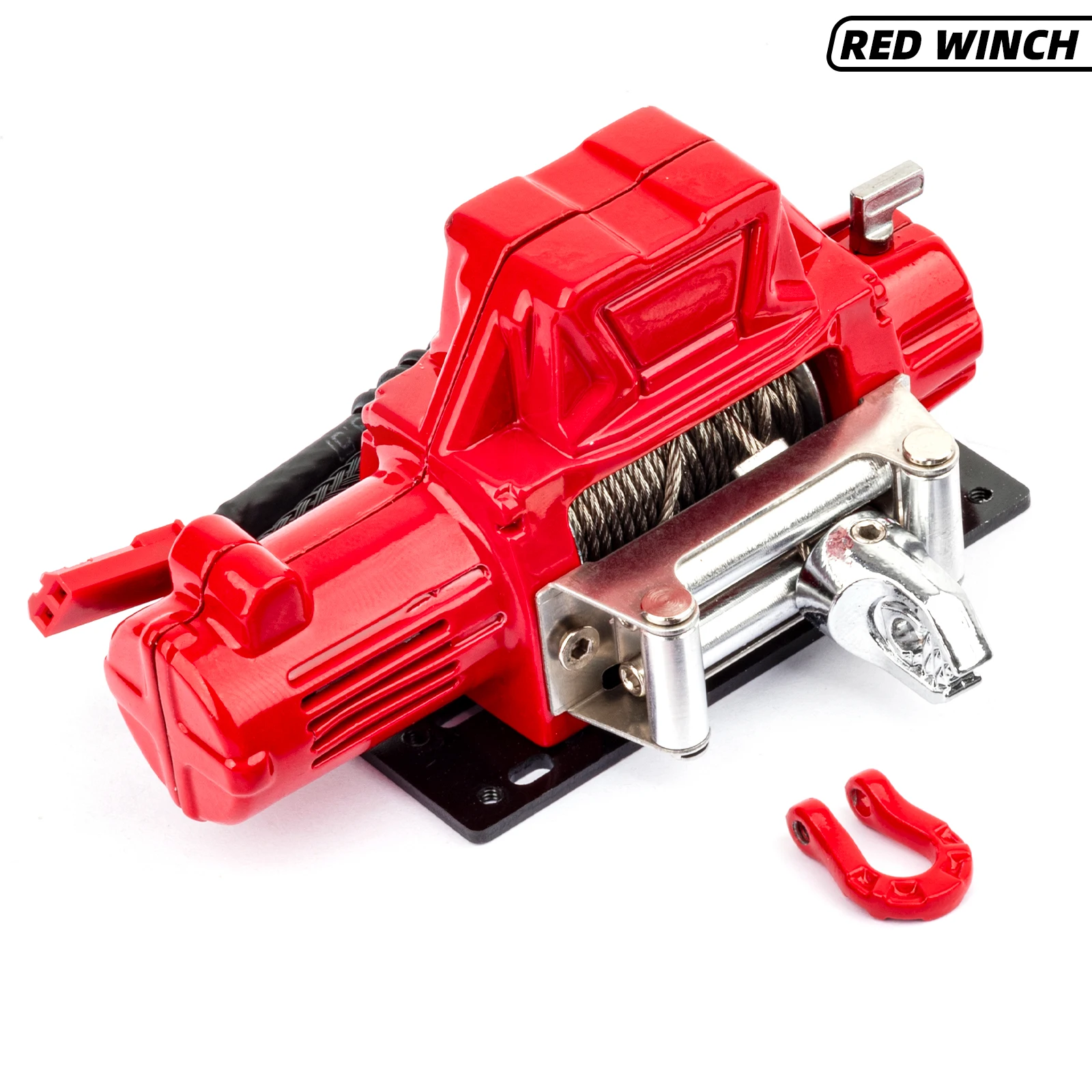 RC Metallwinde Fernbedienung Simulation Zugspielzeug Modellwinde für 1/10 RC Crawler Auto Axial SCX10 90046 TRX4 Redcat Dekorativ P