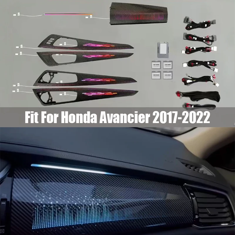 25 Light Atmosphere Light Fit for Honda Avancier 2017 2018 2019 2020 2021 2022 Carbon Fiber Mold Magic Car Ambient Light