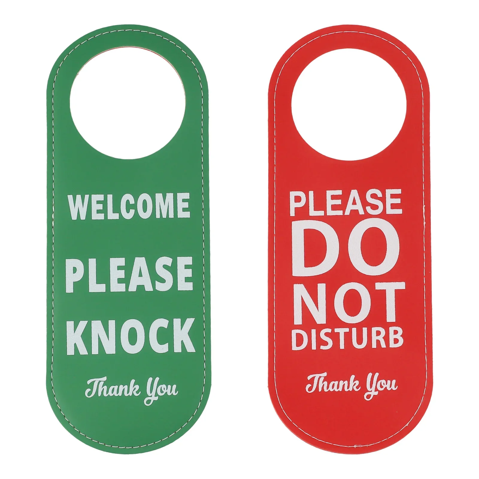 1pc Do Not Disturb Please Knock Signs Door The Hotel Conference Bar By Knocking Leather English Home Decor