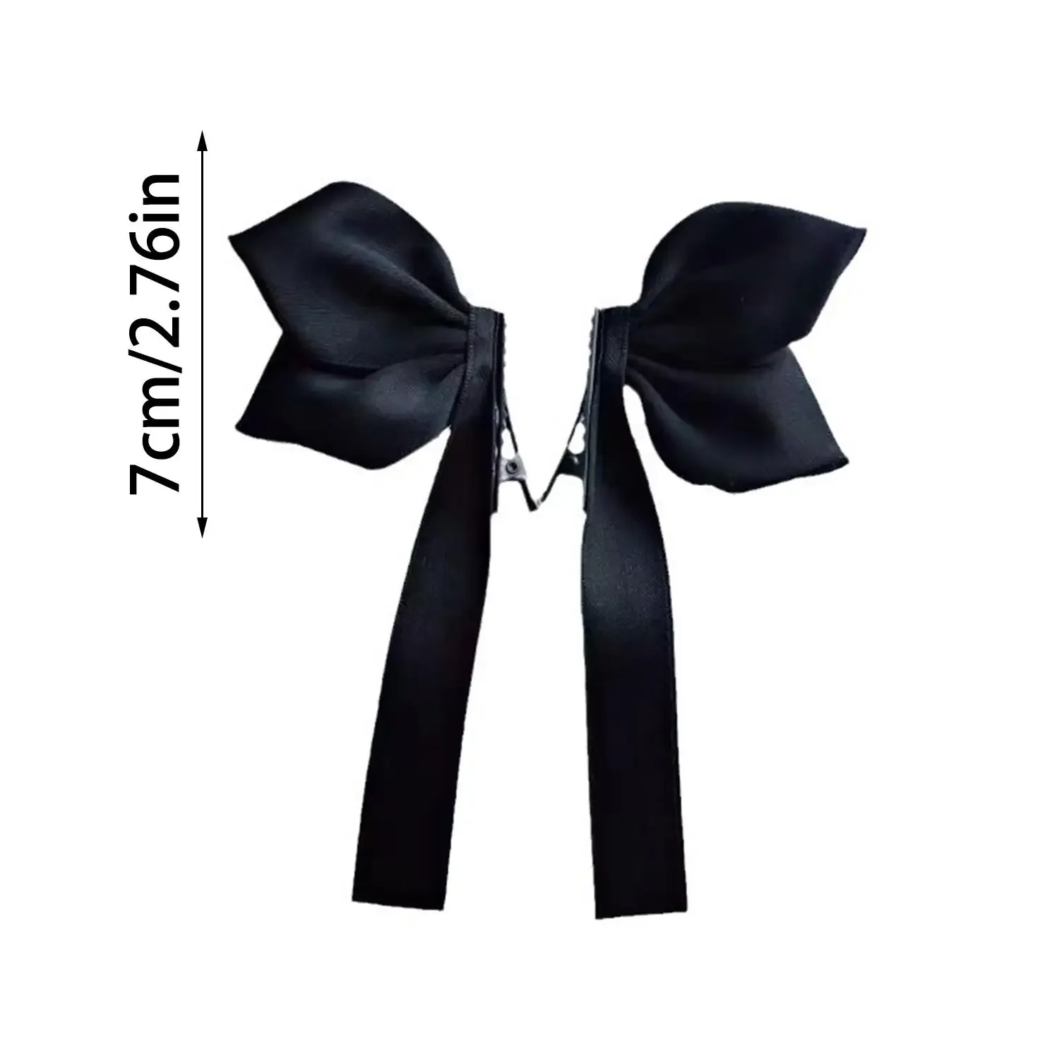 2 stücke/1 satz Süße Bögen Haar Clips Frauen Bunte Bänder Pferdeschwänzen Clip Mädchen Nette Headwear Modische Koreanische Stil haar-accessoire – Detail 1