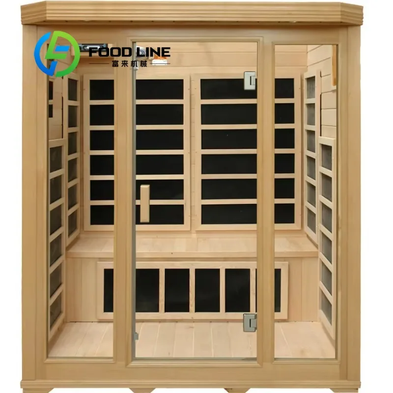 Wood Burning Sauna Room House Built In Bench Locker Lumbar Backrest Comfort Sit Muscle Recovery After Workout Wholesale Supply