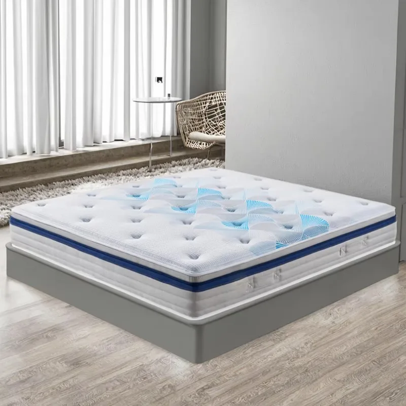 Gel Memory Foam Mattress High Density PU Foam Mattress Hypo-allergenic Natural Latex Mattress in A Box
