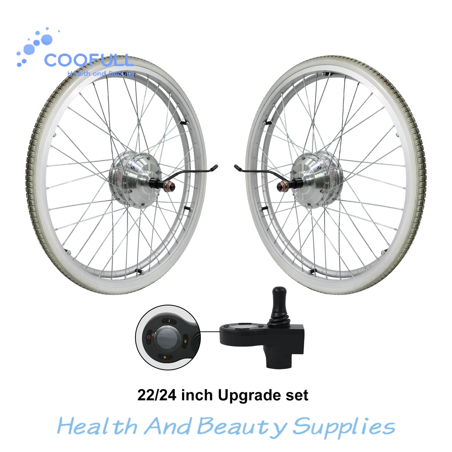 Coofull GreenPedel Factory Price Electric Rollator Wheelchair Power Assist Attachments 24v 250w Wheelchair Kits
