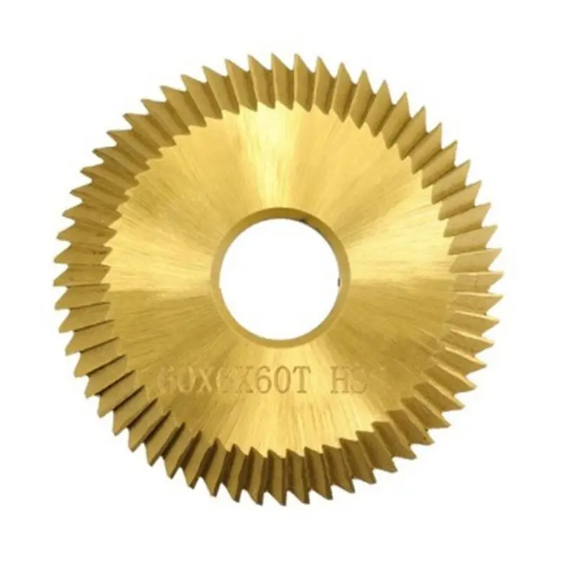 ABHI-Key Cutting Blade 60X6X16X60T Tin Coating HSS Key Cutting Machine Cutter Locksmith Tool Key Duplicate Machine Blade