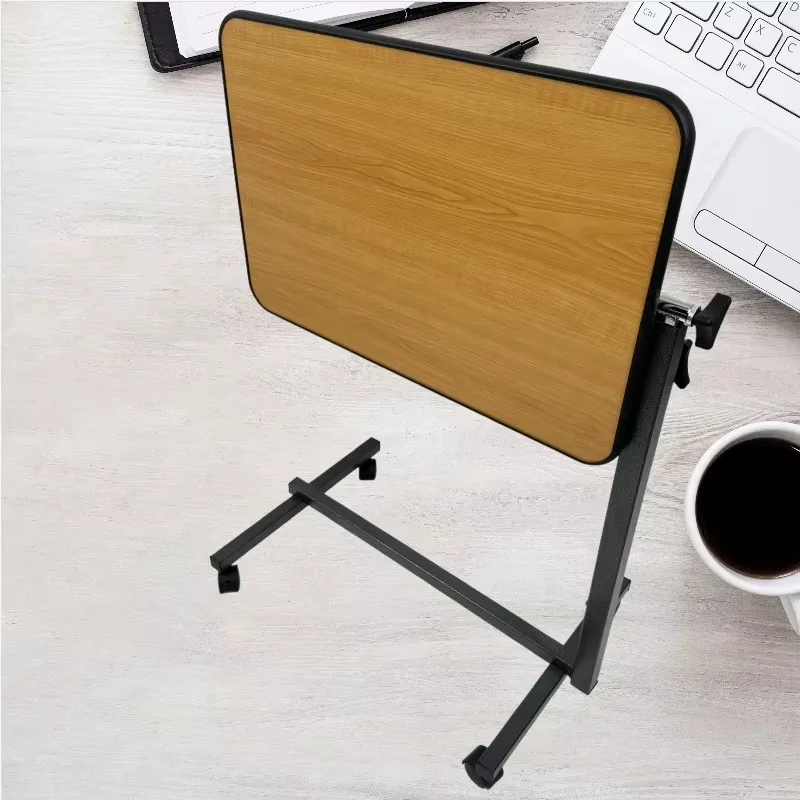 مكتب طاولة بجانب السرير قابل للتعديل مع عجلات للمكتب المنزلي #1